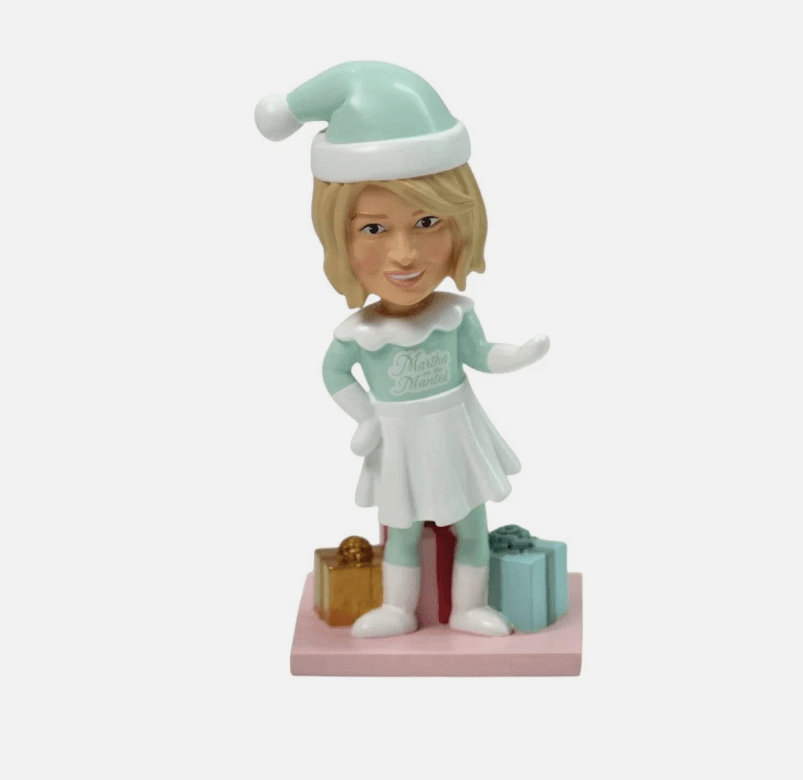 Martha Stewart Holiday Bobblehead Martha On The Mantel Christmas Decor New D57K