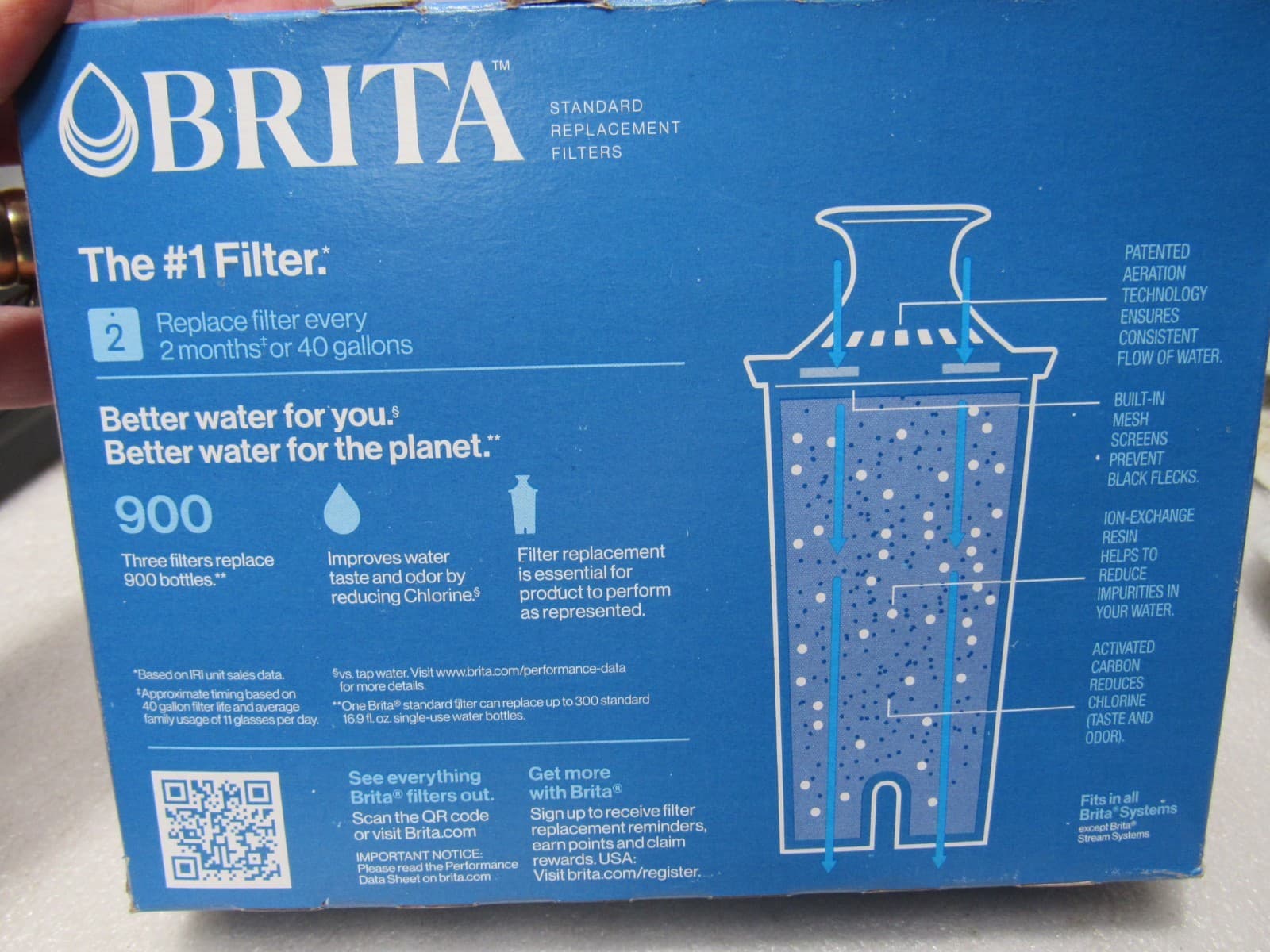 Genuine 3 Pack Brita Maxtra+ High Density Replacement Filters Cartridges D61K - Thumbnail 3