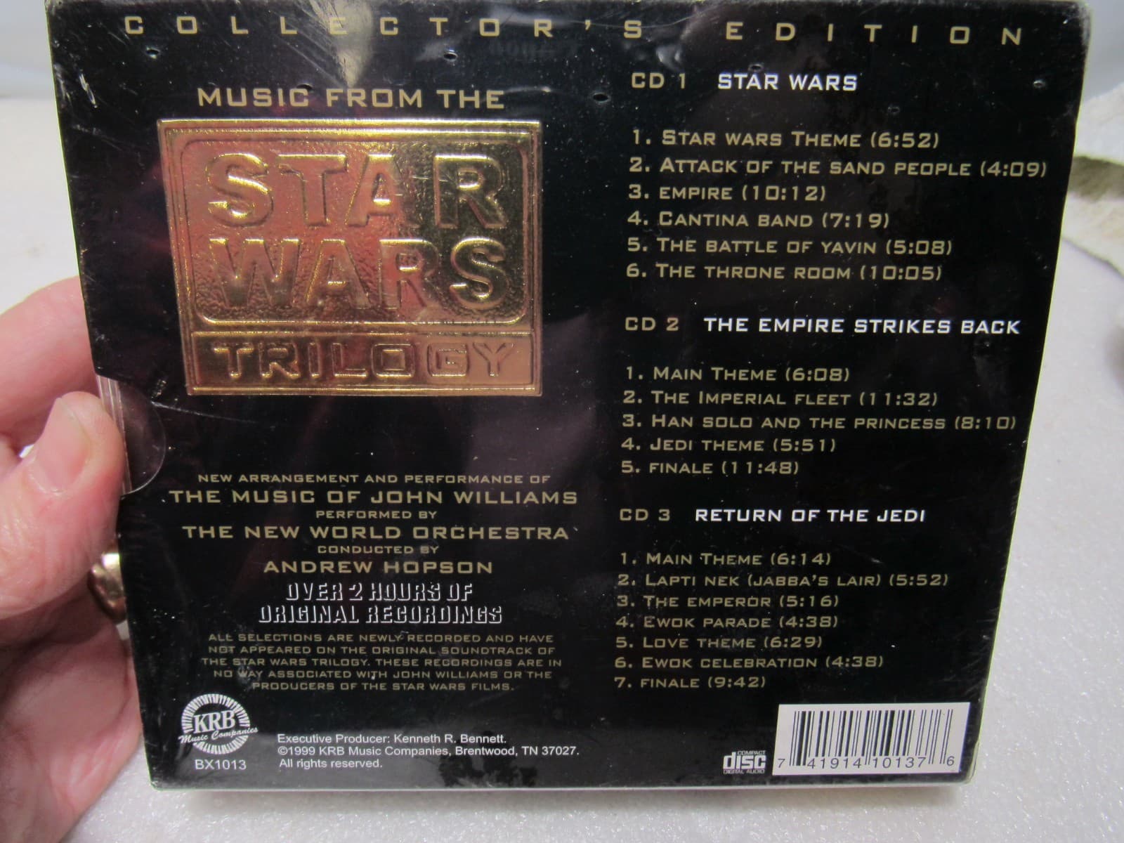 Star Wars - Music From The Star Wars Trilogy Sealed CD Box Set. 1999 D62K - Thumbnail 3