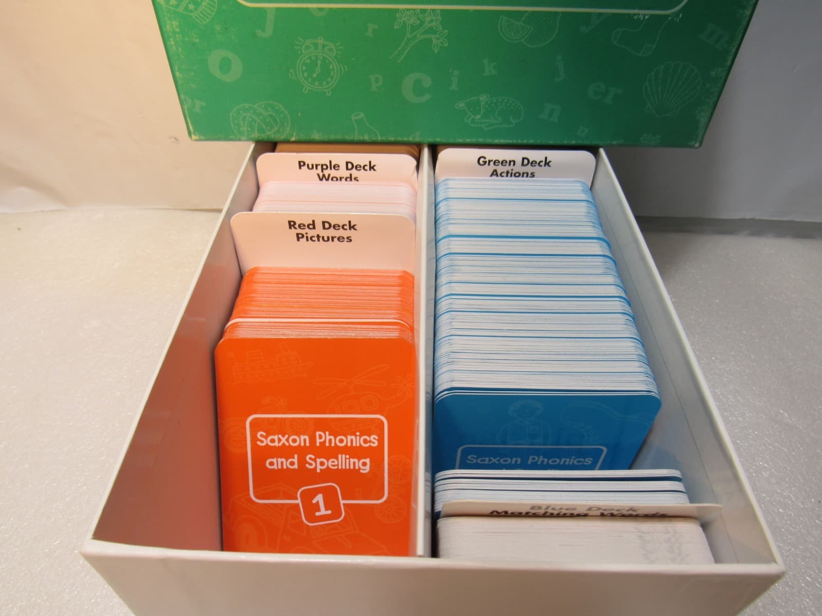 Saxon Phonics And Spelling 1 Kid Cards Grade 1 W/ Storage Box (U4J) - Thumbnail 2