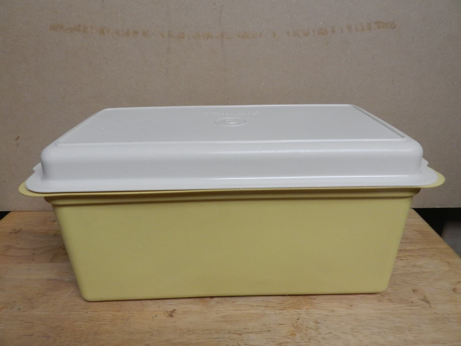 Vintage Tupperware Harvest Gold/Almond Covered Butter Dish 636-3 & 637-4 (K)