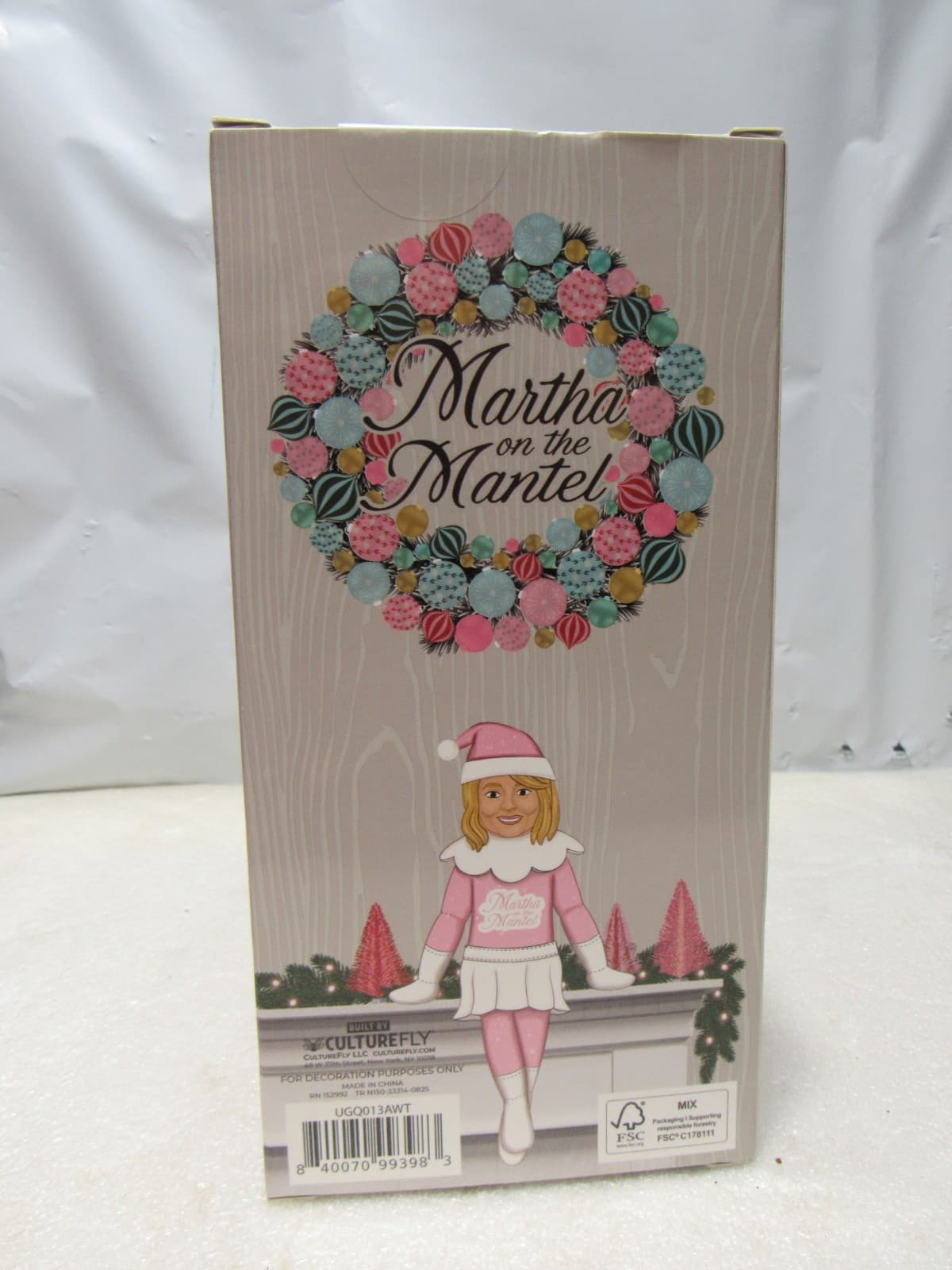 Martha Stewart Holiday Bobblehead Martha On The Mantel Christmas Decor New D57K - Thumbnail 6