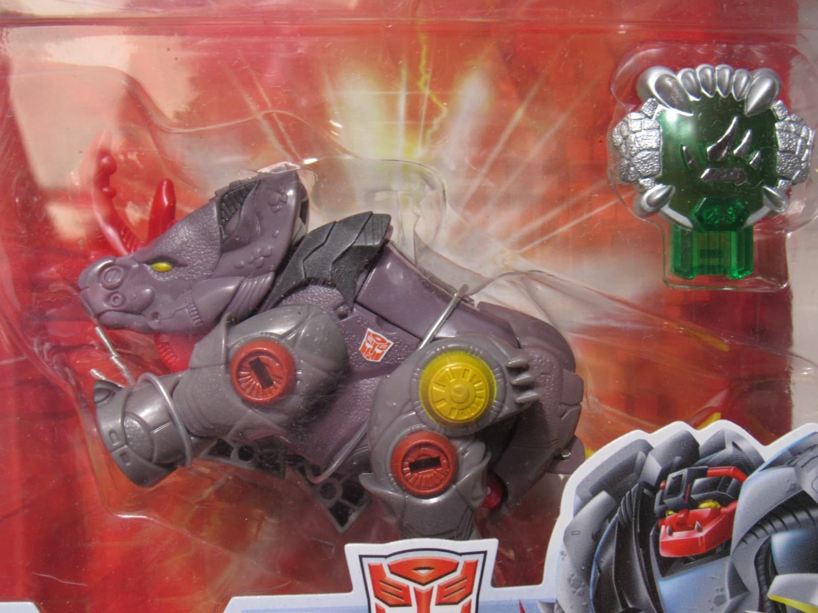 NEW 2007 Hasbro Transformers Cybertron Robots Disguise Backstop w/Cyber Key D58K - Thumbnail 2