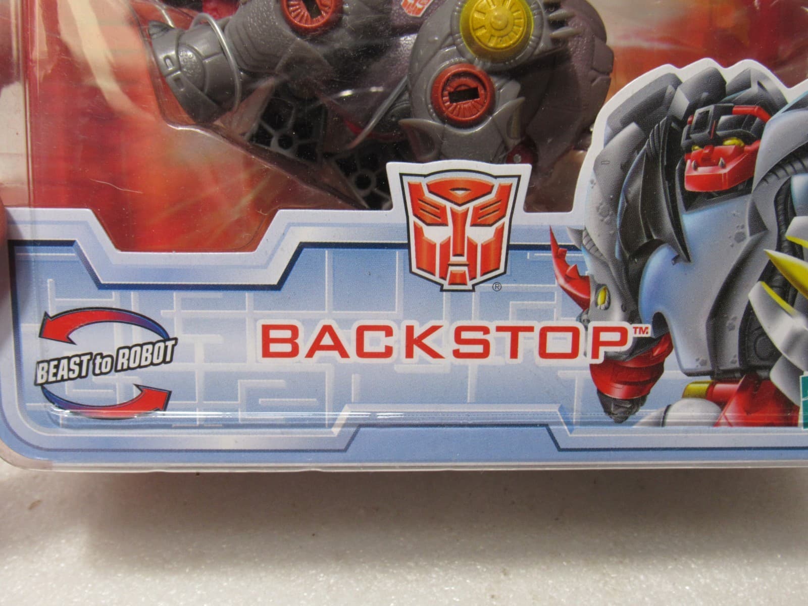 NEW 2007 Hasbro Transformers Cybertron Robots Disguise Backstop w/Cyber Key D58K - Thumbnail 3