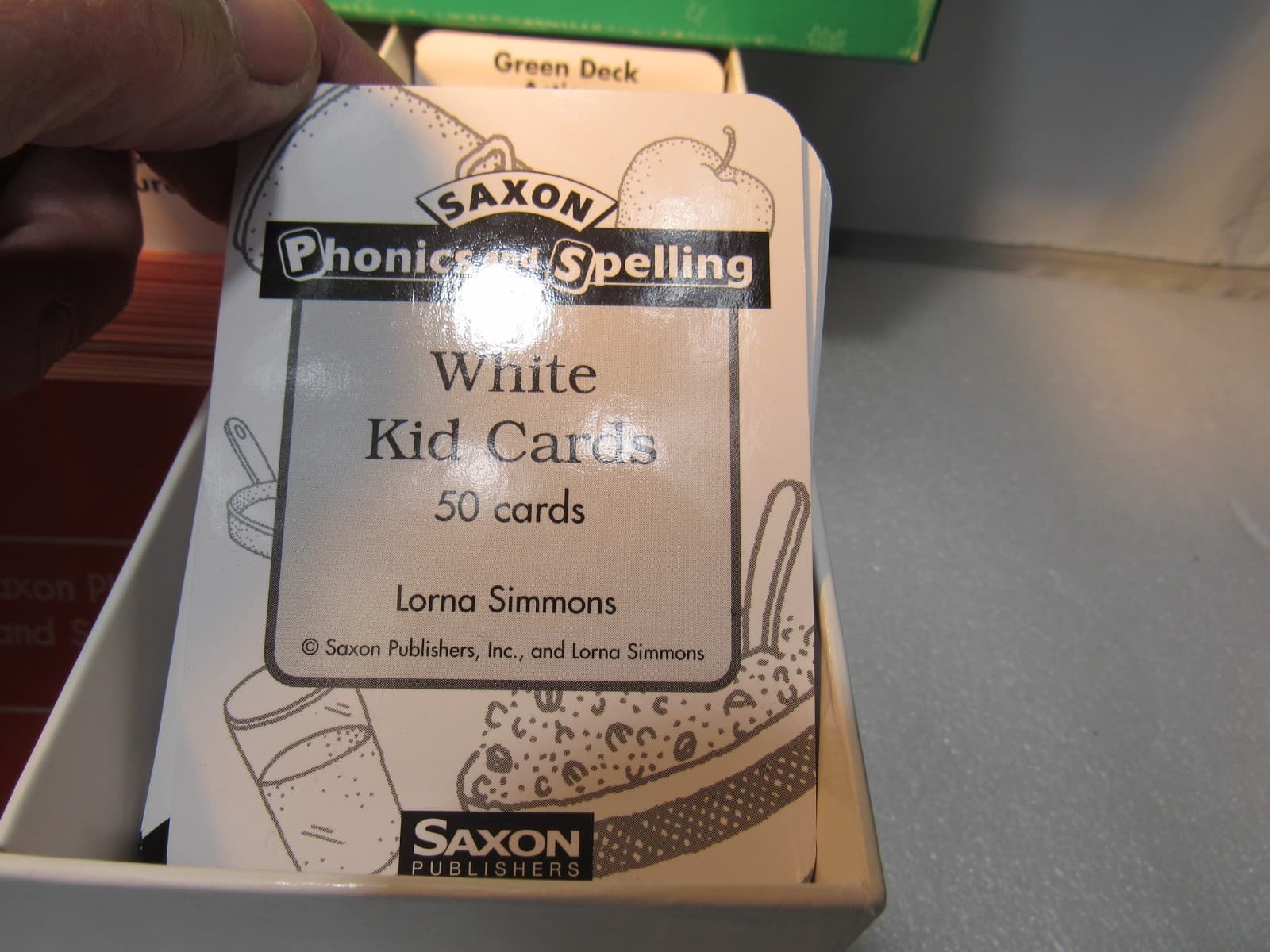 Saxon Phonics And Spelling 1 Kid Cards Grade 1 W/ Storage Box (U4J) - Thumbnail 3