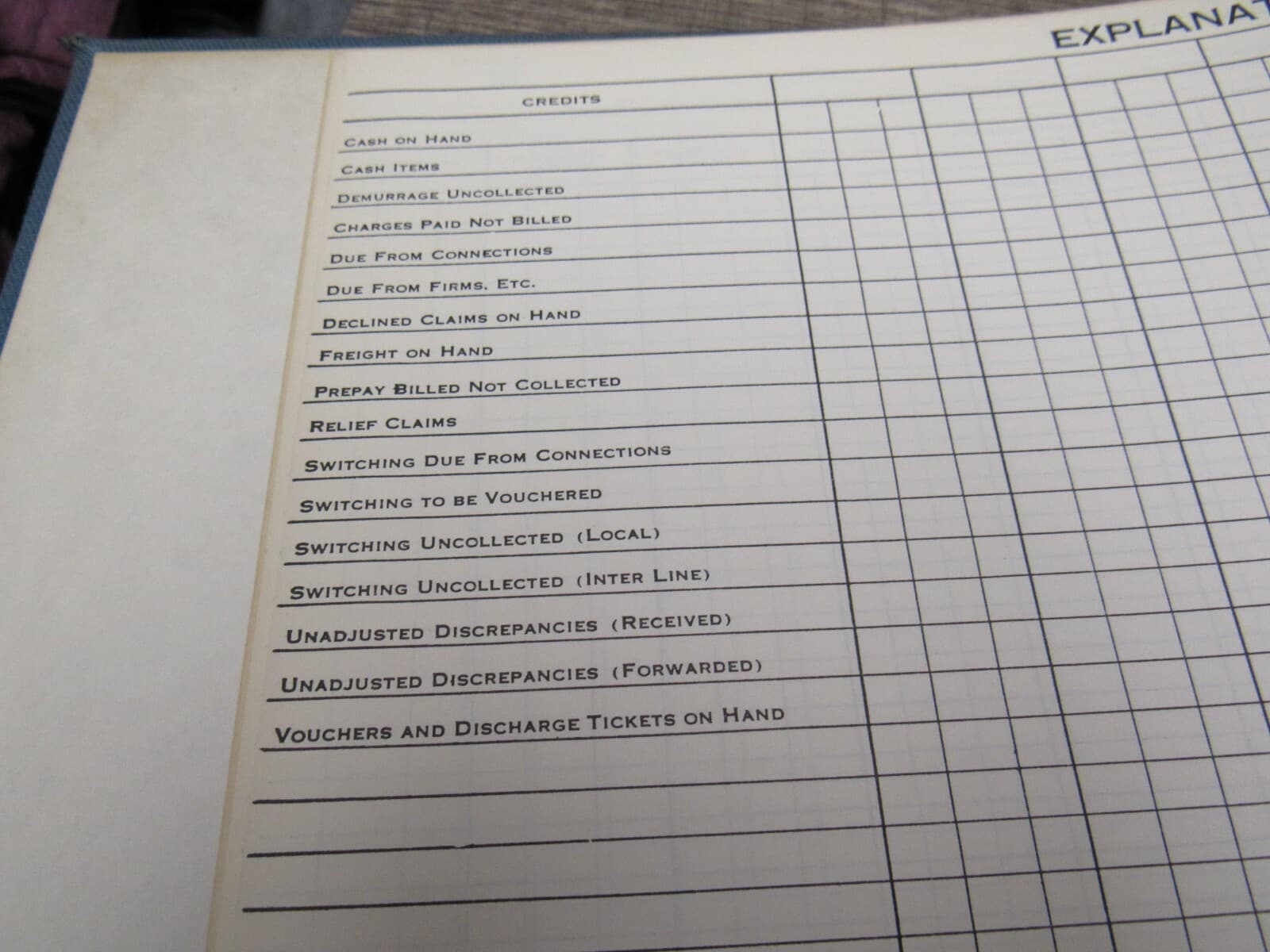 Vintage Louisville & Nashville Railroad Account Balance Ledger Binder Book - Thumbnail 3