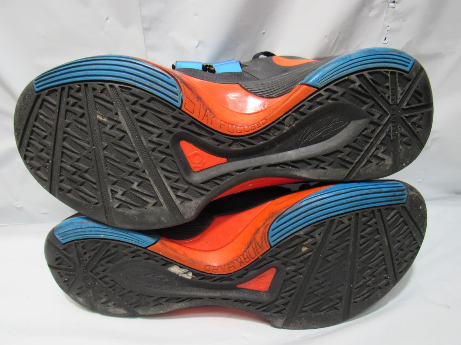 Size 12 - Nike Zoom KD 4 Black Orange Black Leather (473679-001) Q70K - Thumbnail 5