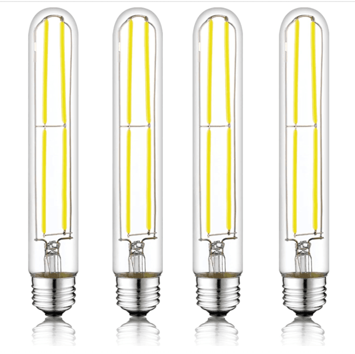 4 PK 7.3 Inch E26 Led Bulb 6W Dimmable Edison Bulbs 800LM Equal 80W (J84K)