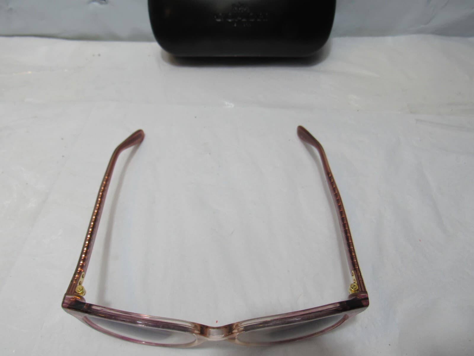 COACH HC 6177 5002 Transparent Brown Eyeglasses 52-17 140 W/CASE (R99K) - Thumbnail 10