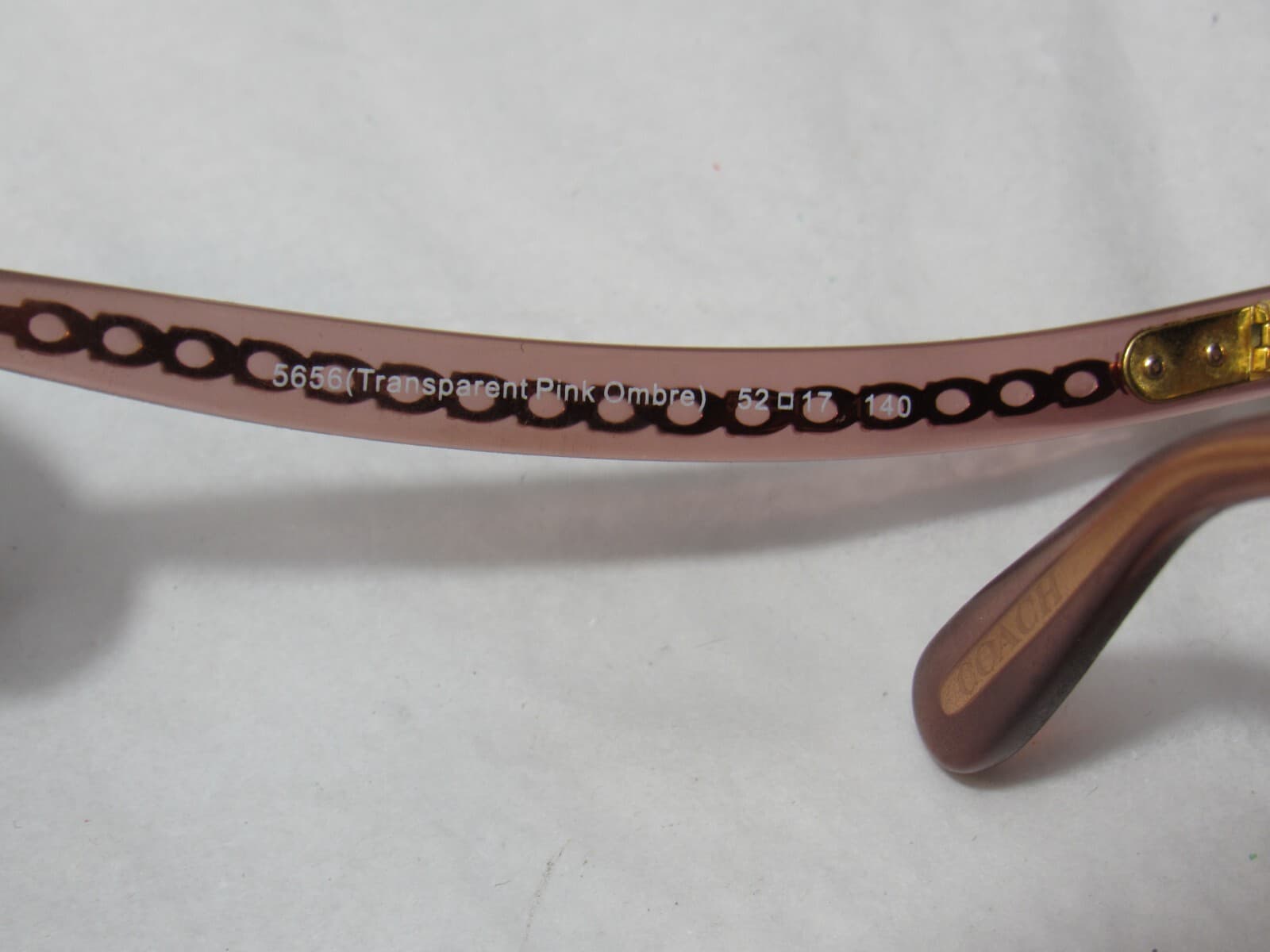 COACH HC 6177 5002 Transparent Brown Eyeglasses 52-17 140 W/CASE (R99K) - Thumbnail 11