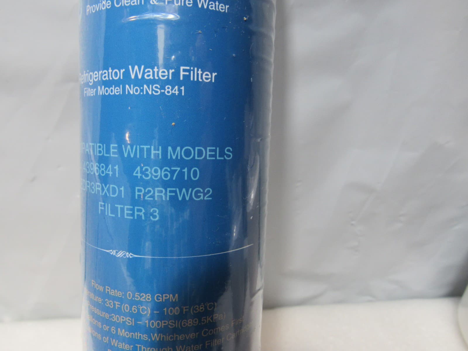 Tiaeon Ns-841 Refrigerator Water Filter, fits 4396841 & 4396710 (F57J) - Thumbnail 3