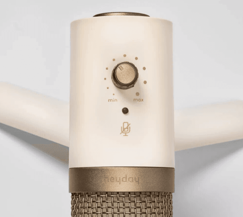 Heyday Desktop Microphone Stone White 6ft Cord Compatible V84J - Thumbnail 2