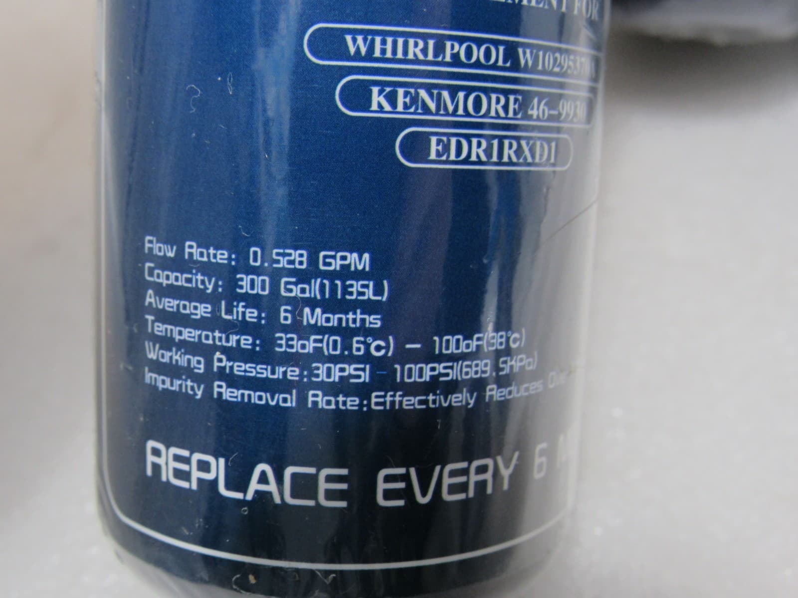 3 Puresore Refrigerator Water Filter Whirlpool W10295370A EDR1RXD1 46-9930 F48J - Thumbnail 5