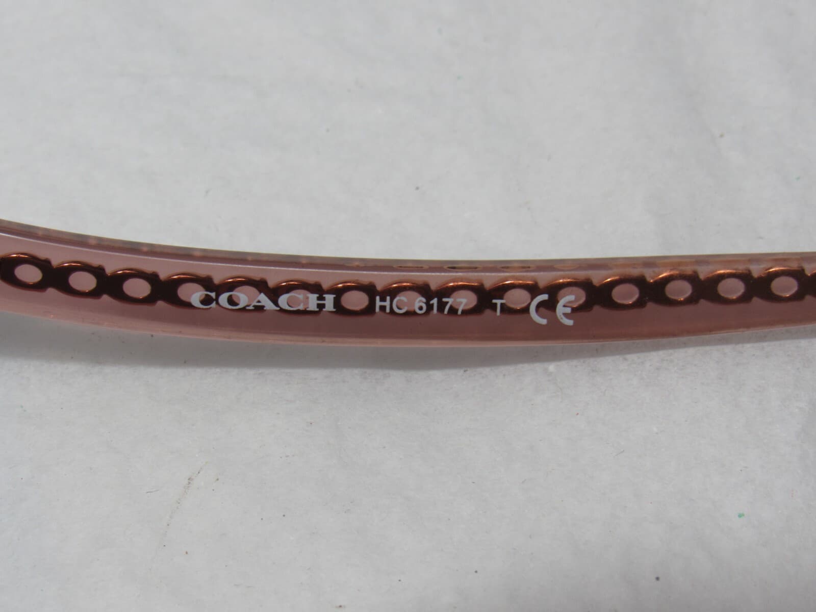 COACH HC 6177 5002 Transparent Brown Eyeglasses 52-17 140 W/CASE (R99K) - Thumbnail 12