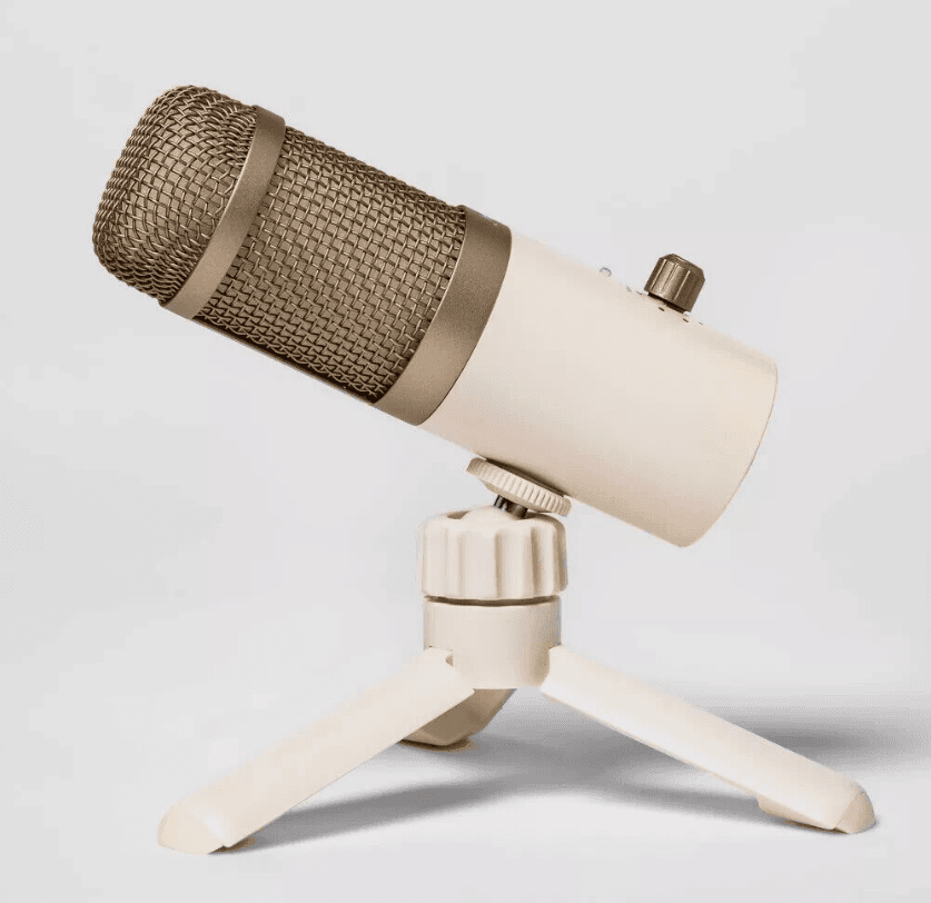 Heyday Desktop Microphone Stone White 6ft Cord Compatible V84J