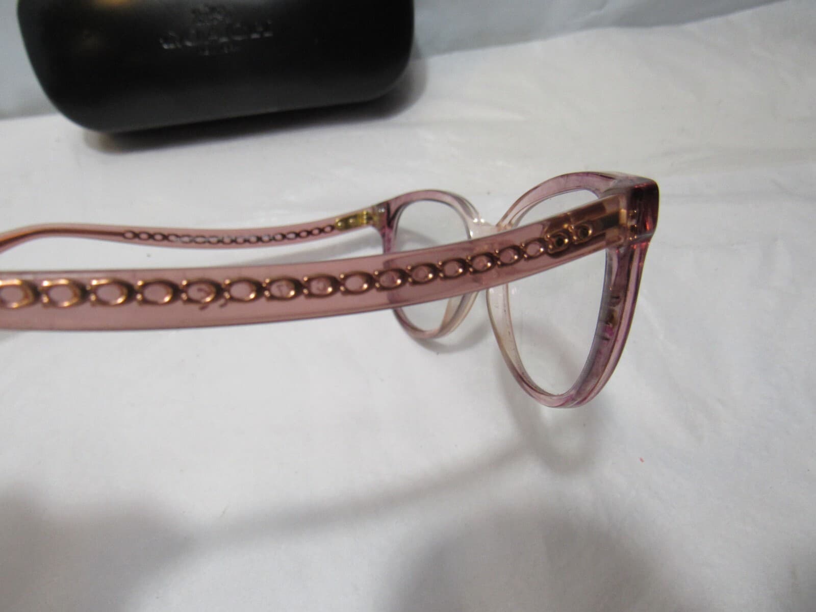 COACH HC 6177 5002 Transparent Brown Eyeglasses 52-17 140 W/CASE (R99K) - Thumbnail 7