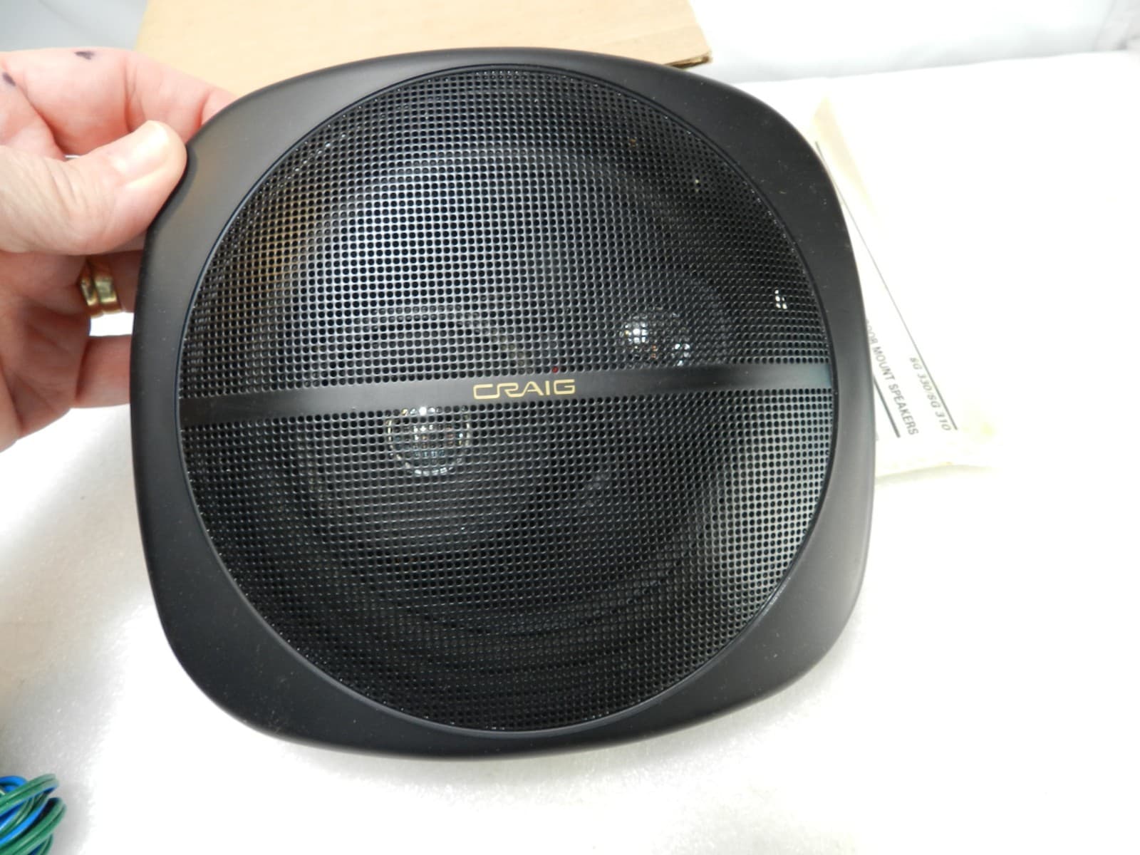 Vintage Retro Craig SG330 6 1/2" 3 Way Flush Mount Speakers 70 WATTS Pair (F46J) - Thumbnail 7