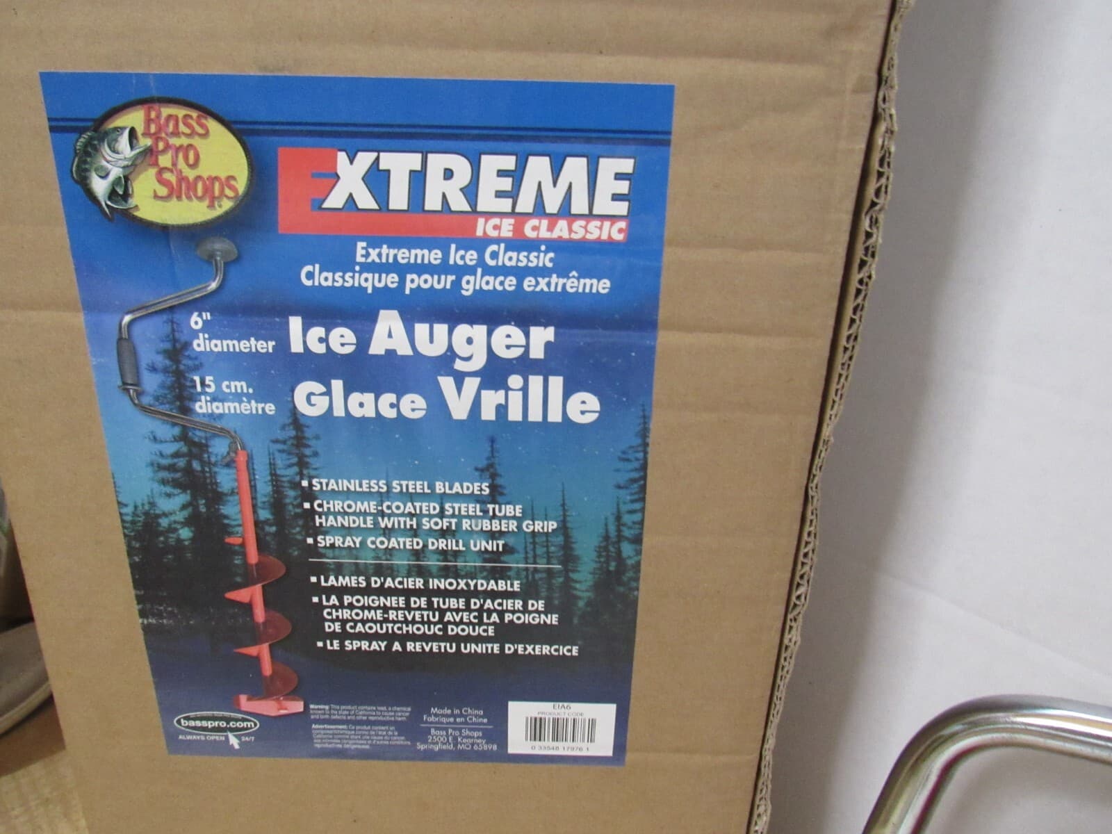 Bass Pro Shops Hand Manual Ice Auger 6" Model EIA66 (H2J) - Thumbnail 2