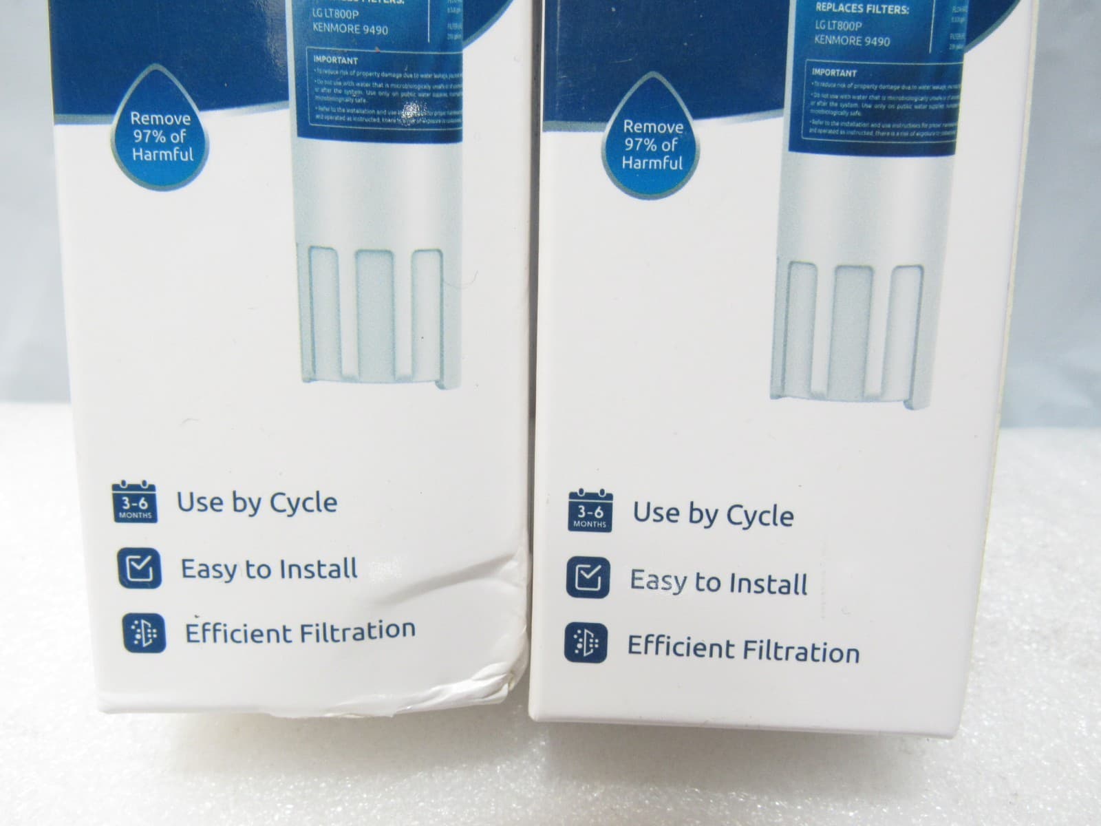 FINVIE FIN-14 Refrigerator Water Filters Use In LG LT800P Kenmore 9490 (F55J) - Thumbnail 3