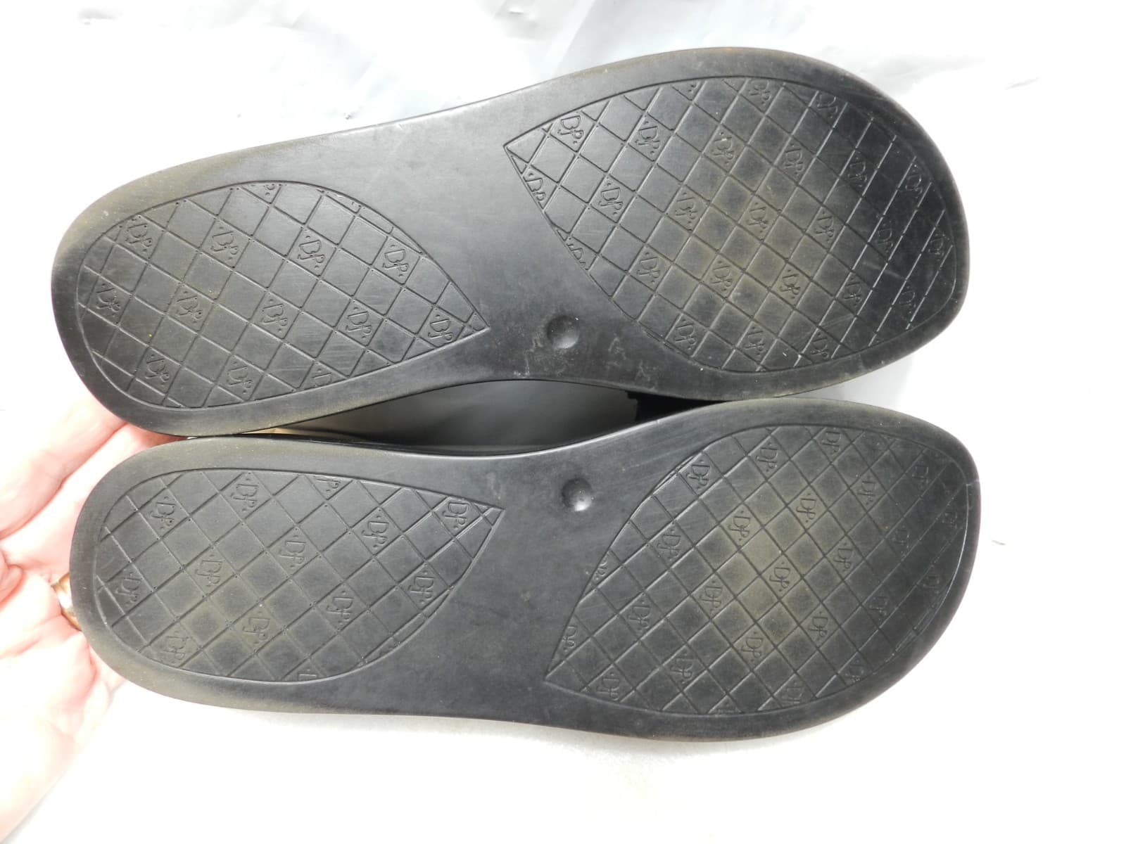 Donald Pliner Sandals Womens 9 US, Black FIFI Slide Wedge Platform Thong (H18K) - Thumbnail 6