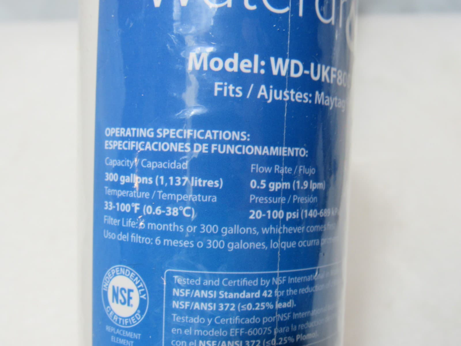 2 Waterdrop UKF8001 Refrigerator Water Filter Replacement for Maytag (F64J) - Thumbnail 3