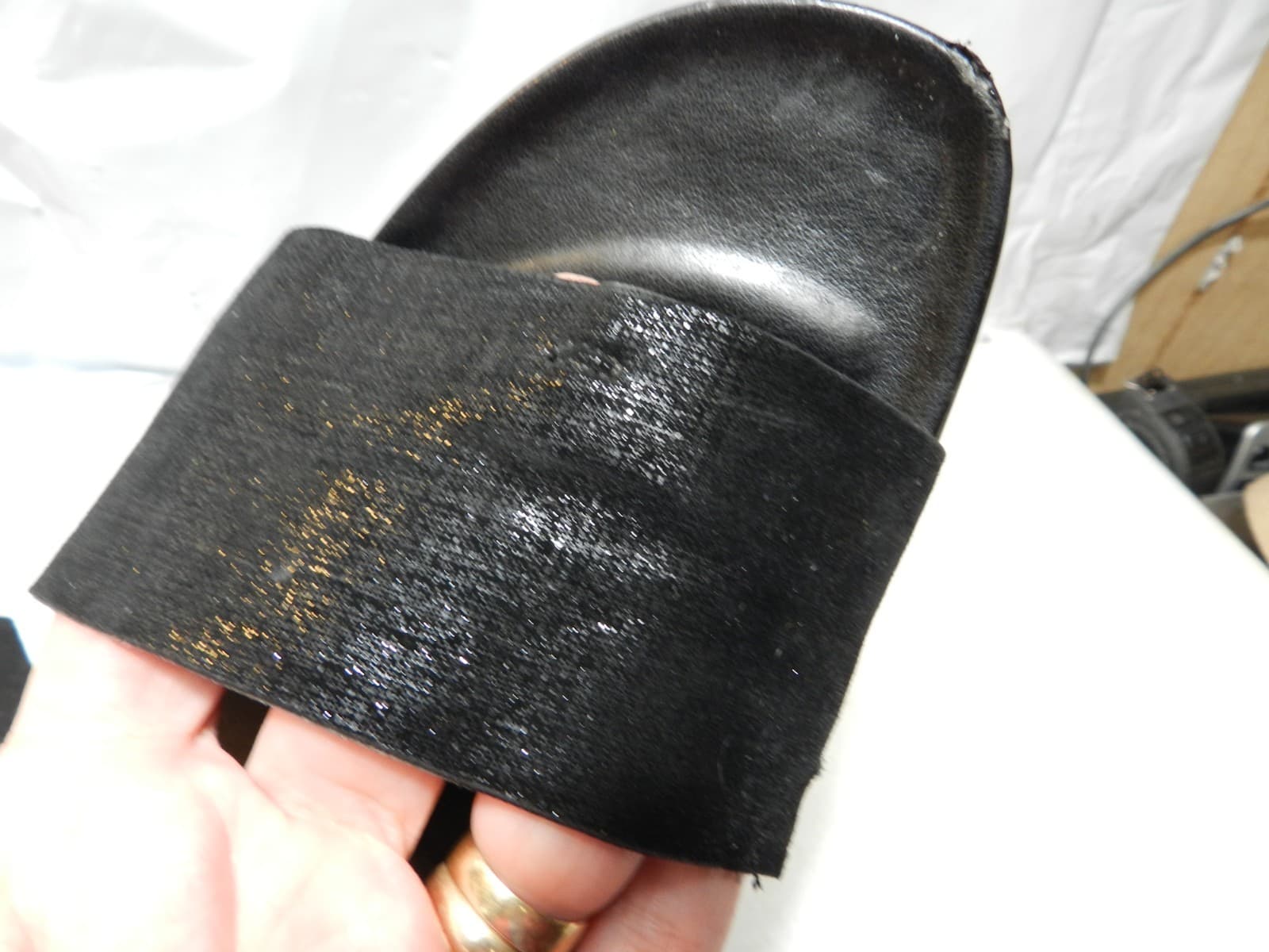 Donald Pliner Sandals Womens 9 US, Black FIFI Slide Wedge Platform Thong (H18K) - Thumbnail 3