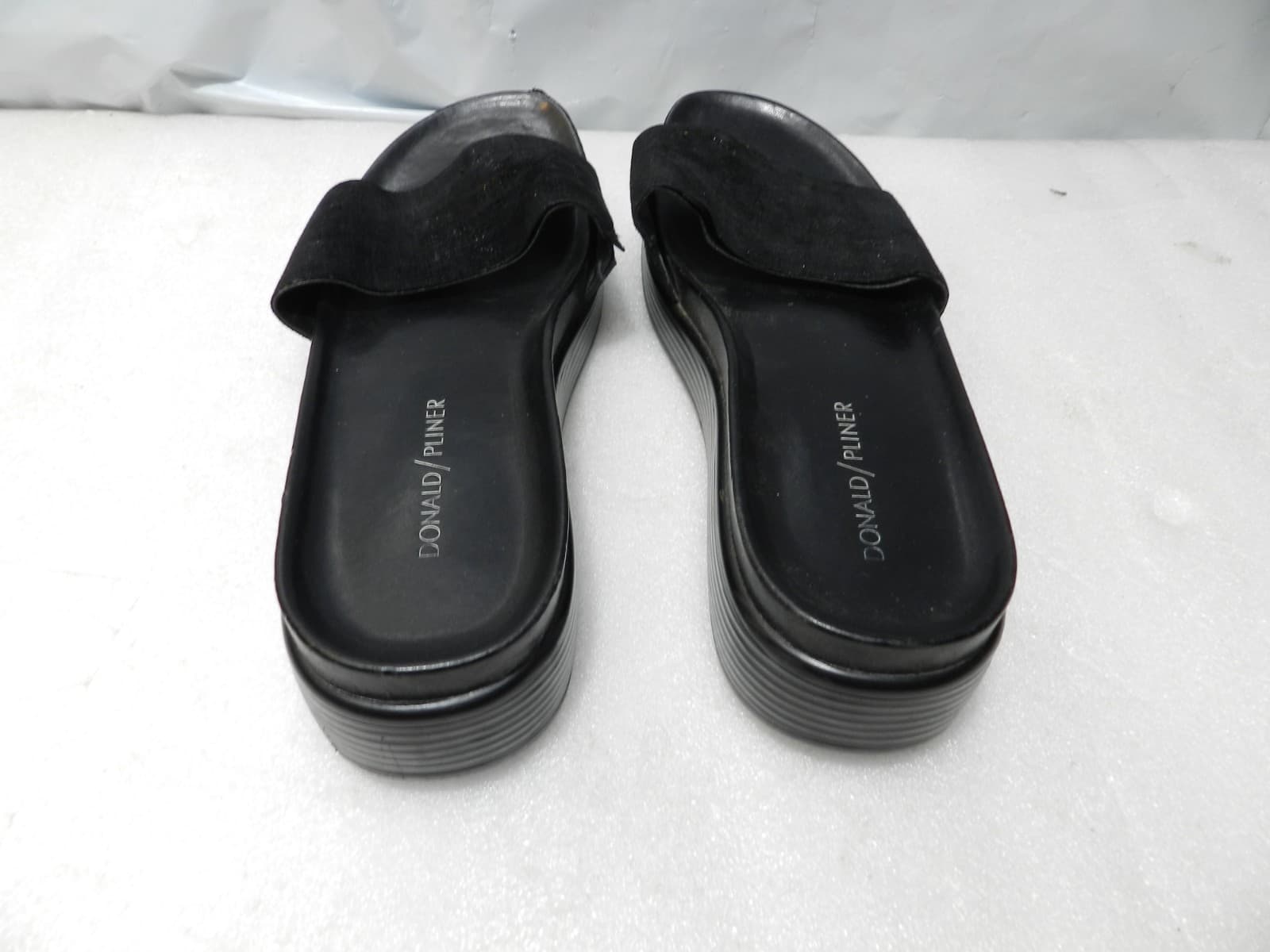 Donald Pliner Sandals Womens 9 US, Black FIFI Slide Wedge Platform Thong (H18K) - Thumbnail 7