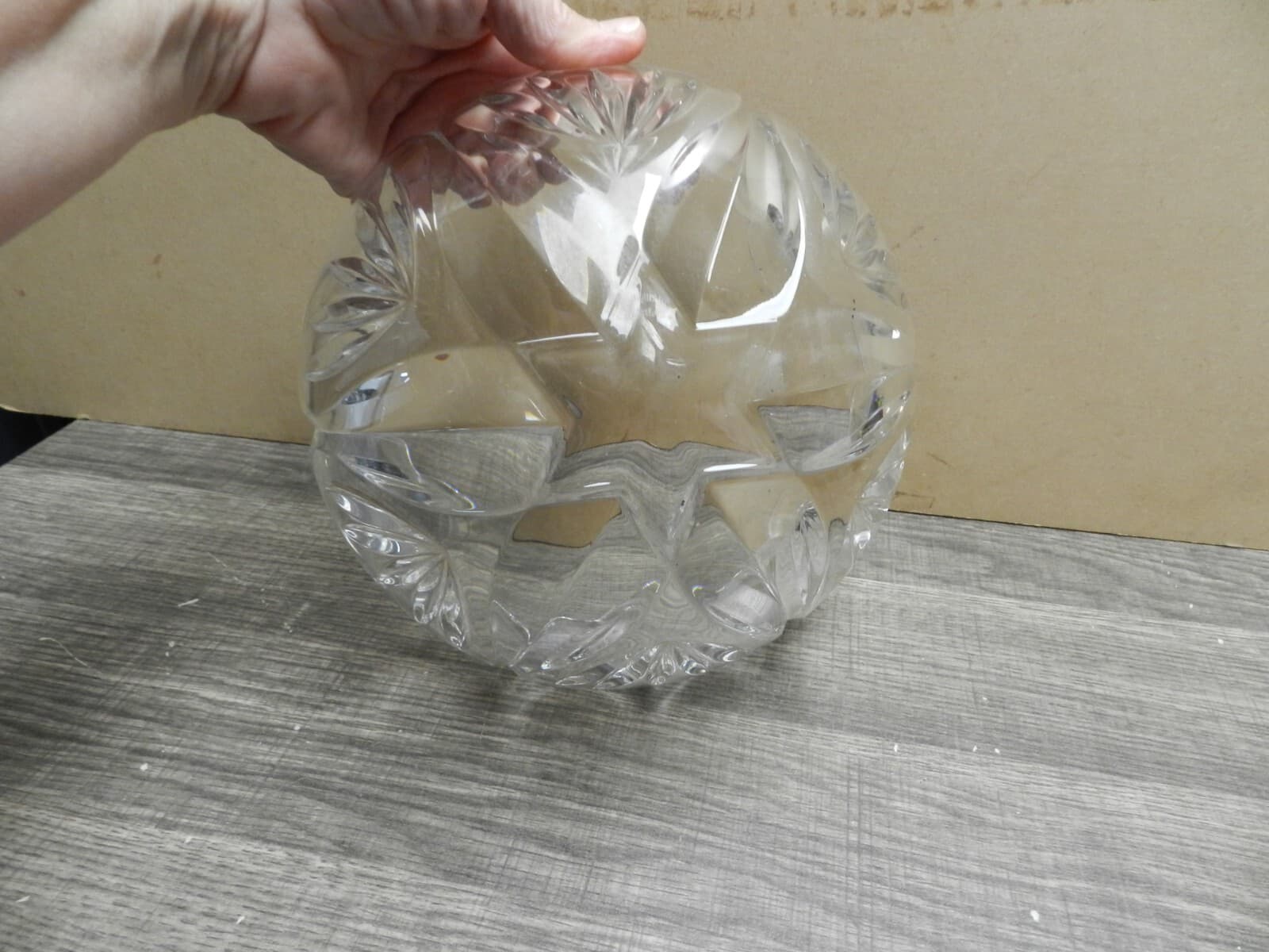 Waterford Marquis Crystal Art Bowl Scalloped Clear Germany 7" K4 - Thumbnail 3
