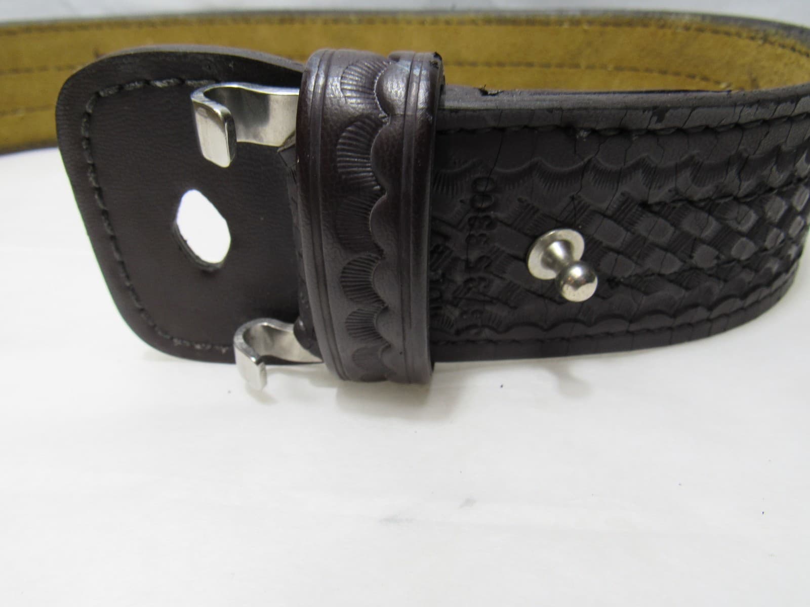 Safariland Model 87 Police Belt 38 & Glock RH Holster 6280-2832 ITM3 Light J88K - Thumbnail 5