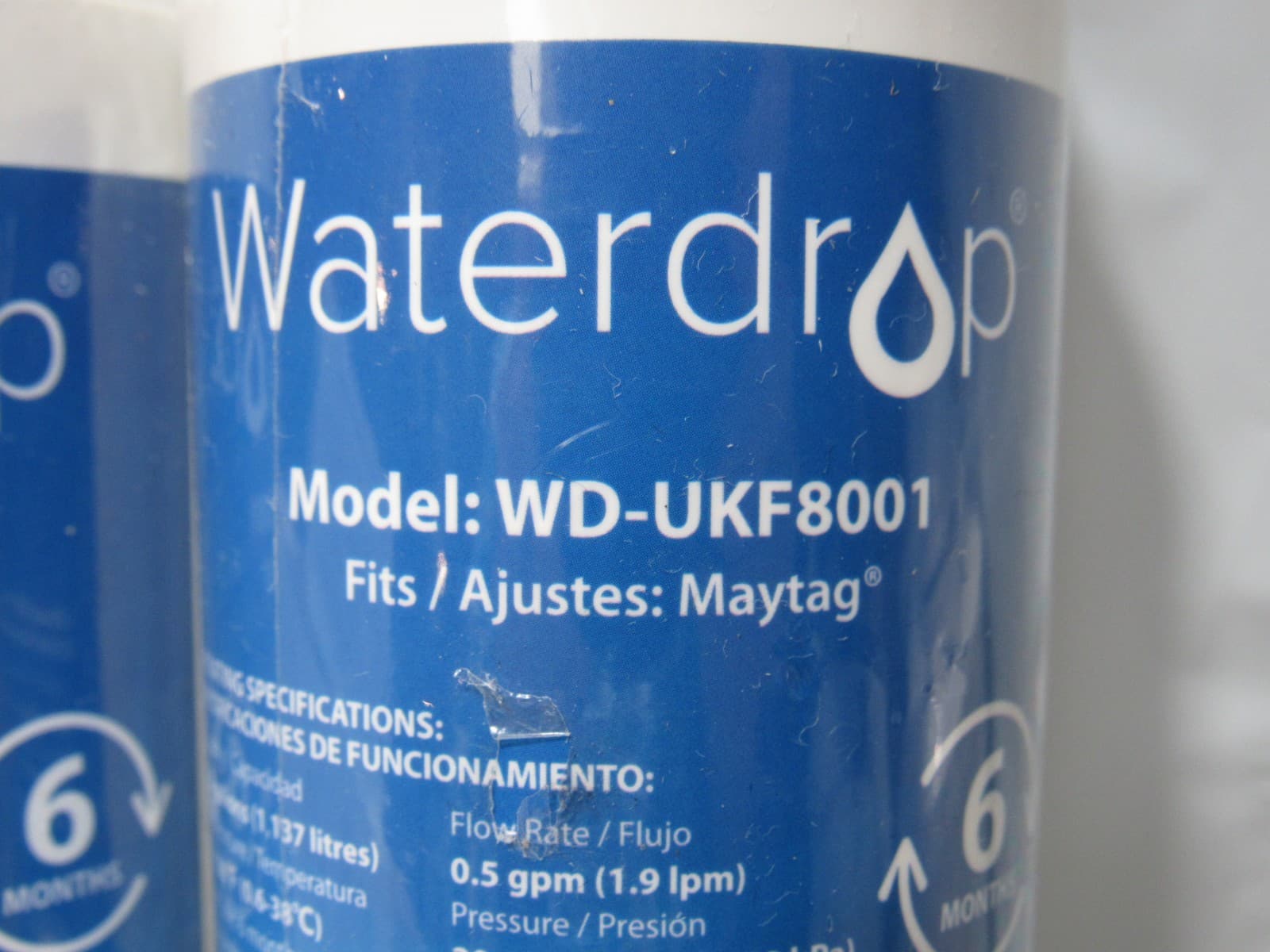 2 Waterdrop UKF8001 Refrigerator Water Filter Replacement for Maytag (F64J) - Thumbnail 2