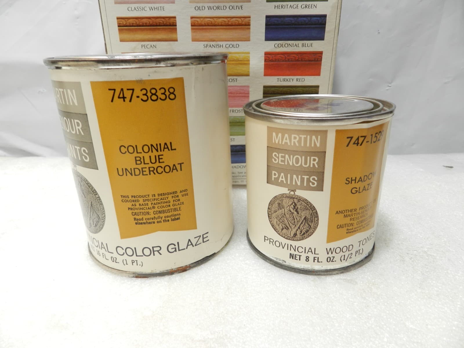 Vintage Martin Senior Paints Provincial Finish Kit Colonial Blue 747-4980 (H20J - Thumbnail 4