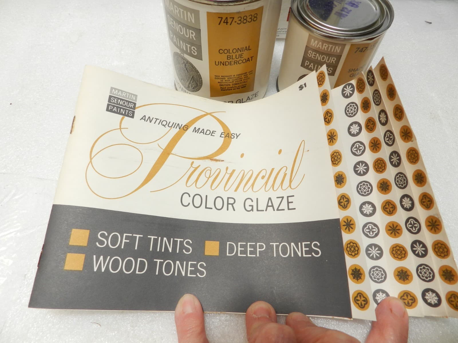 Vintage Martin Senior Paints Provincial Finish Kit Colonial Blue 747-4980 (H20J - Thumbnail 6