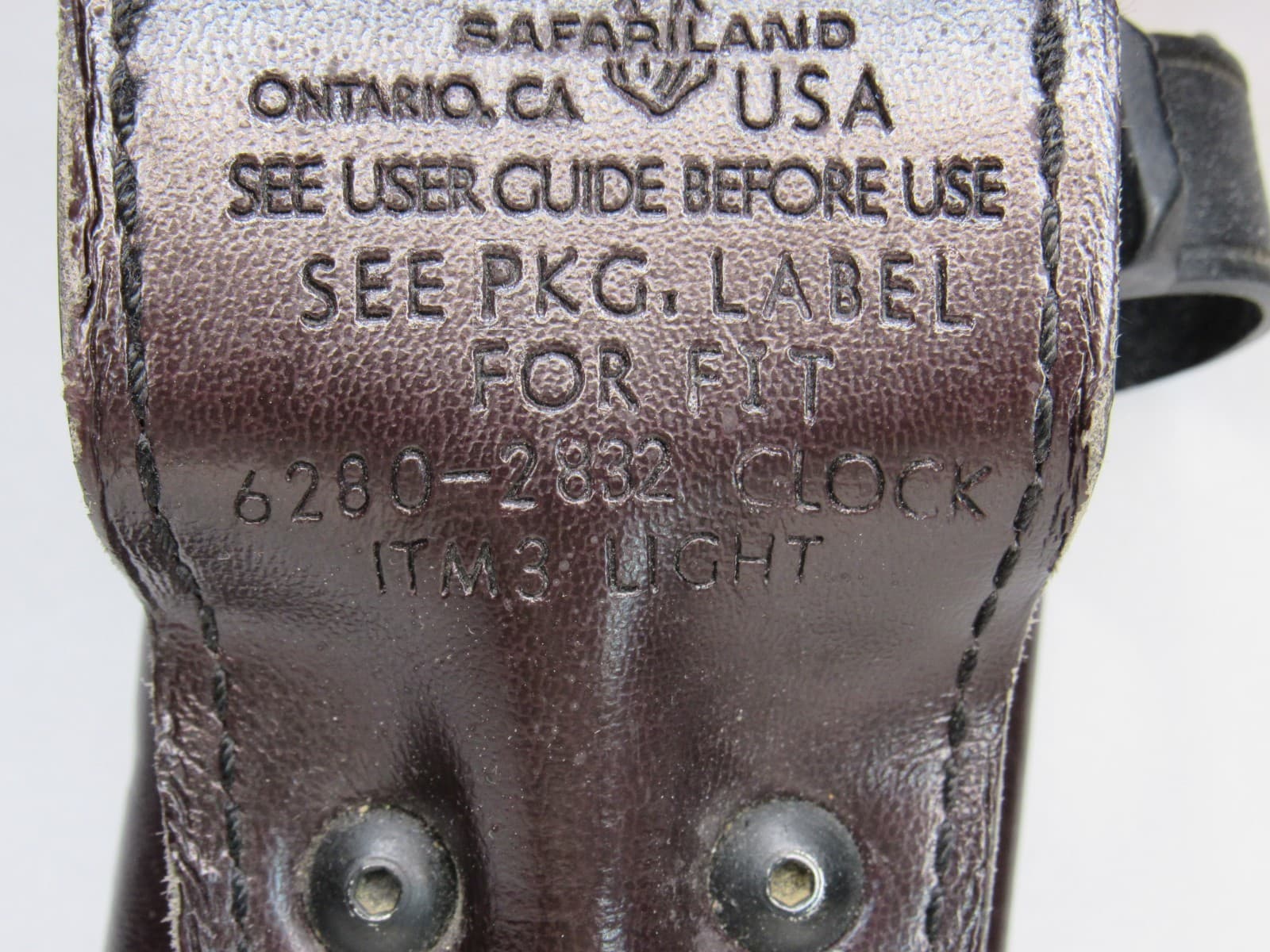 Safariland Model 87 Police Belt 38 & Glock RH Holster 6280-2832 ITM3 Light J88K - Thumbnail 14
