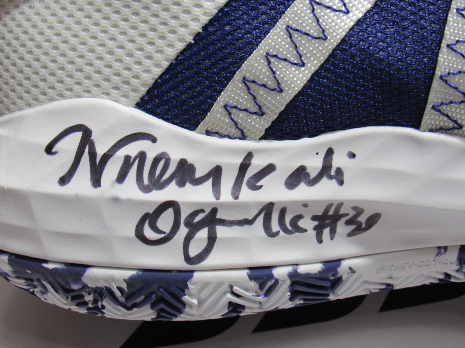 Nneka Ogwumike Signed Autographed Adidas SM Dame 6 Team Shoes WNBA Size 12 H43K - Thumbnail 6