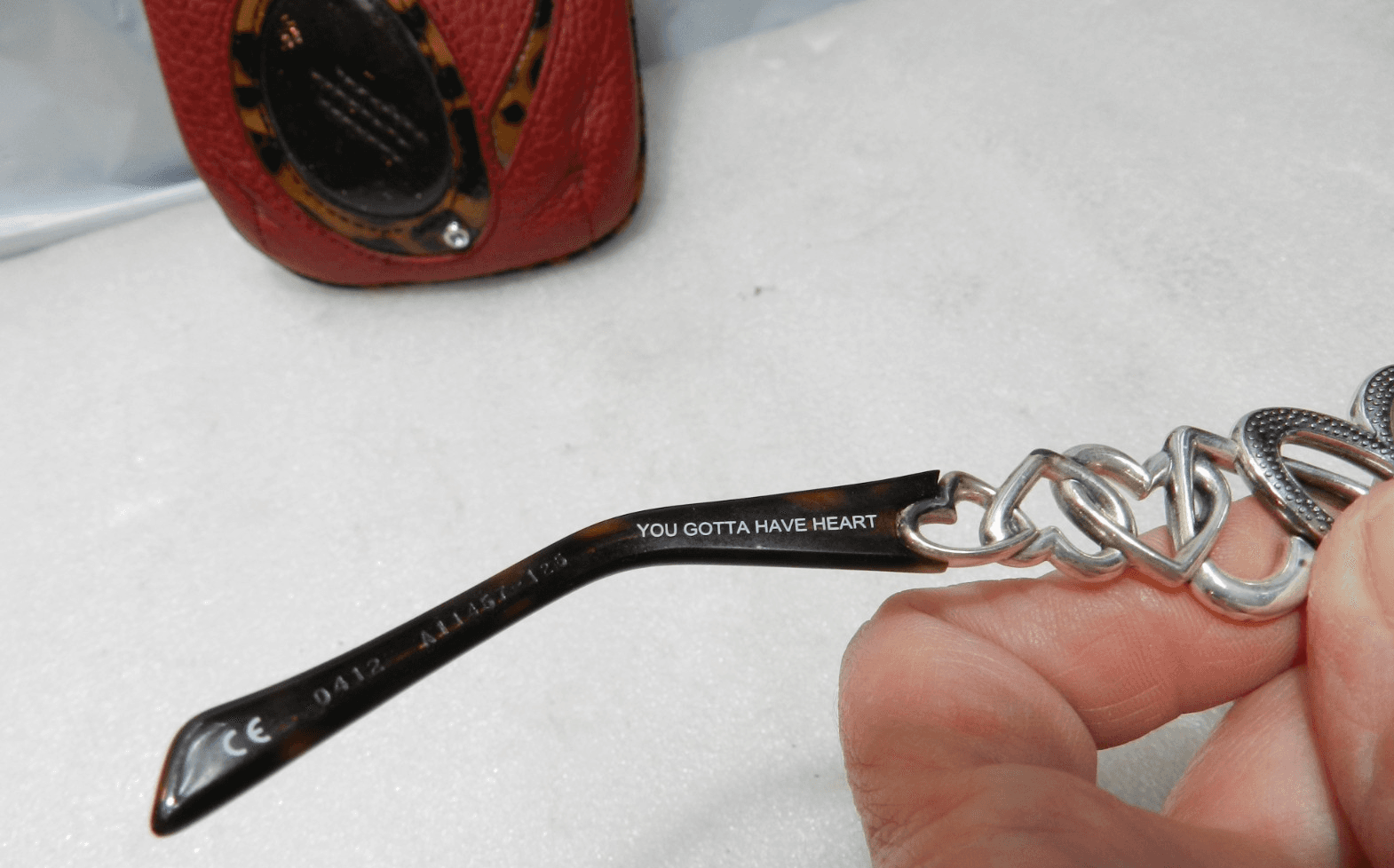 Brighton You Gotta Have Heart Sunglasses 59-17 w/ Leather KissLock Pouch H16K - Thumbnail 5