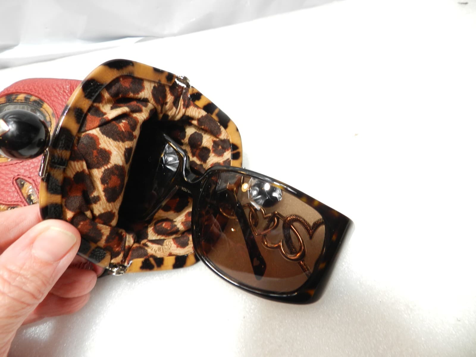 Brighton You Gotta Have Heart Sunglasses 59-17 w/ Leather KissLock Pouch H16K - Thumbnail 14