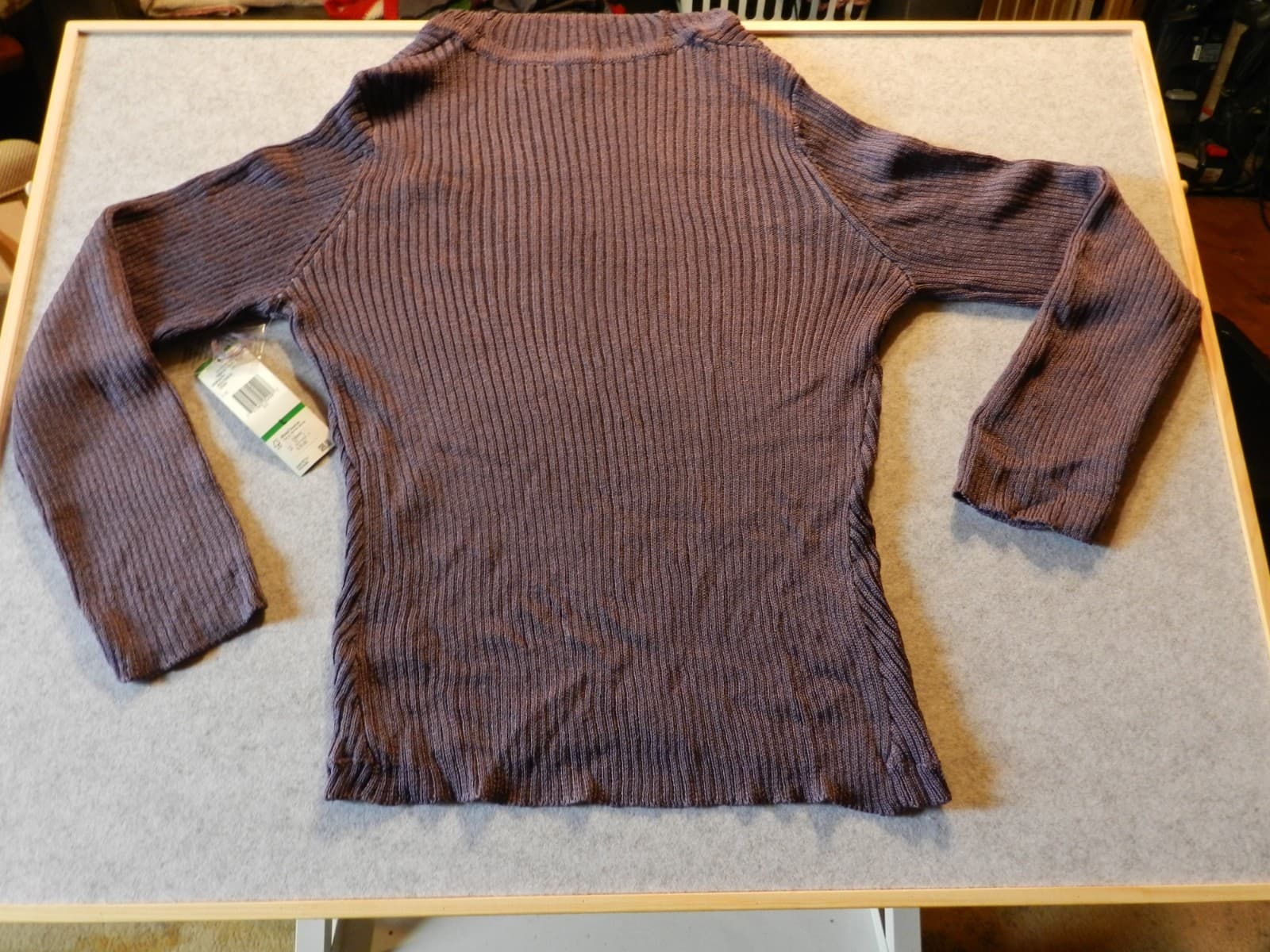 Jones New York Sweater Womens Large Purple Cowl Neck Knit Pullover NWT (H26K) - Thumbnail 4
