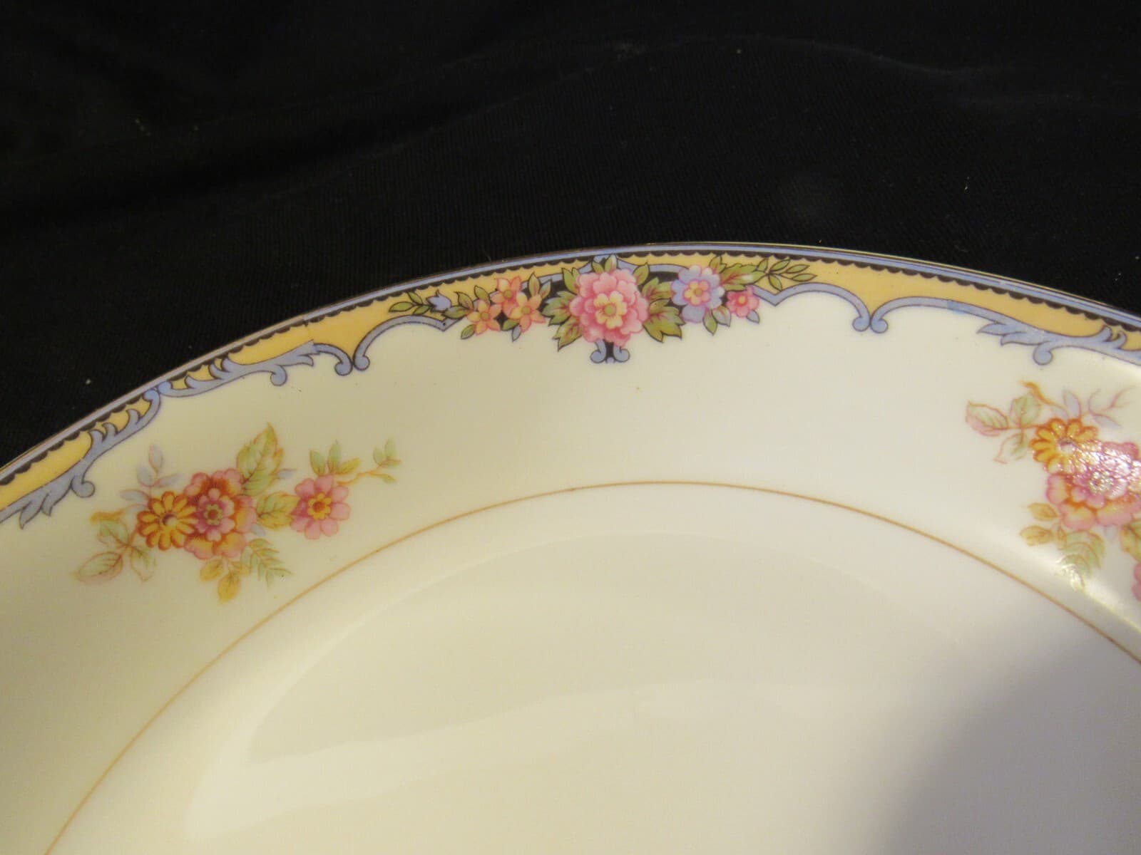 2 Vintage Noritake Oxford pattern 7 1/2" Soup bowl J2K - Thumbnail 2