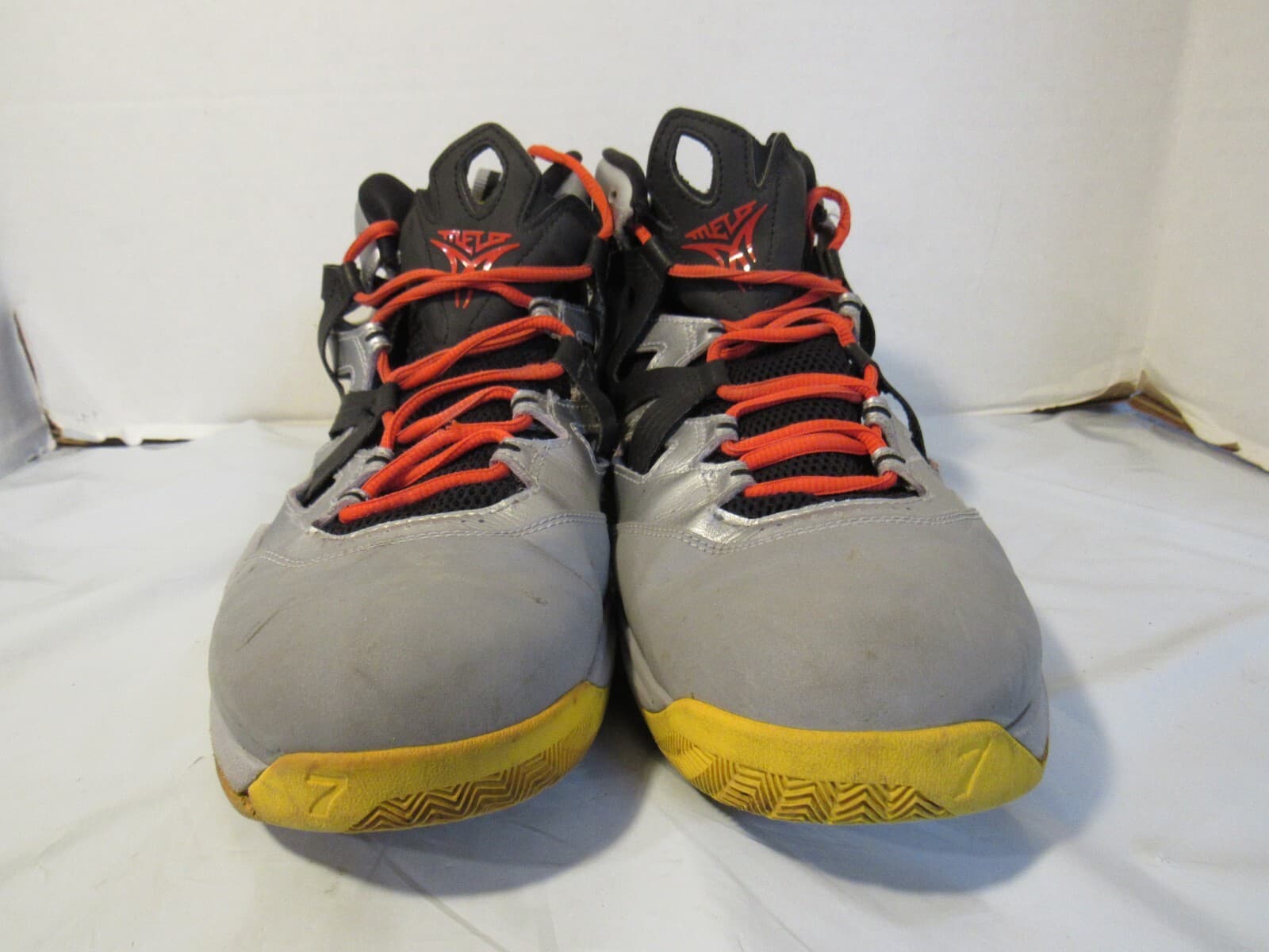 Nike Mens Size 12 Jordan Melo M9 551879-027 Silver Basketball Sneakers H12K - Thumbnail 2