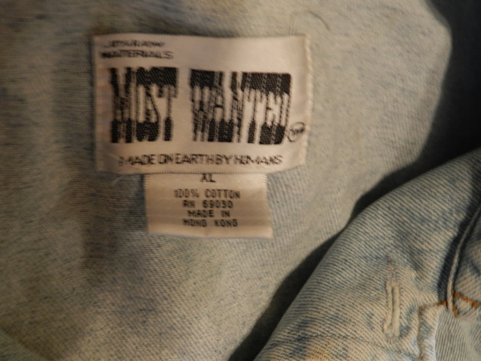 Vintage Tina Turner Tour Wildest Dreams Denim Jacket Size XL (H28K) - Thumbnail 2