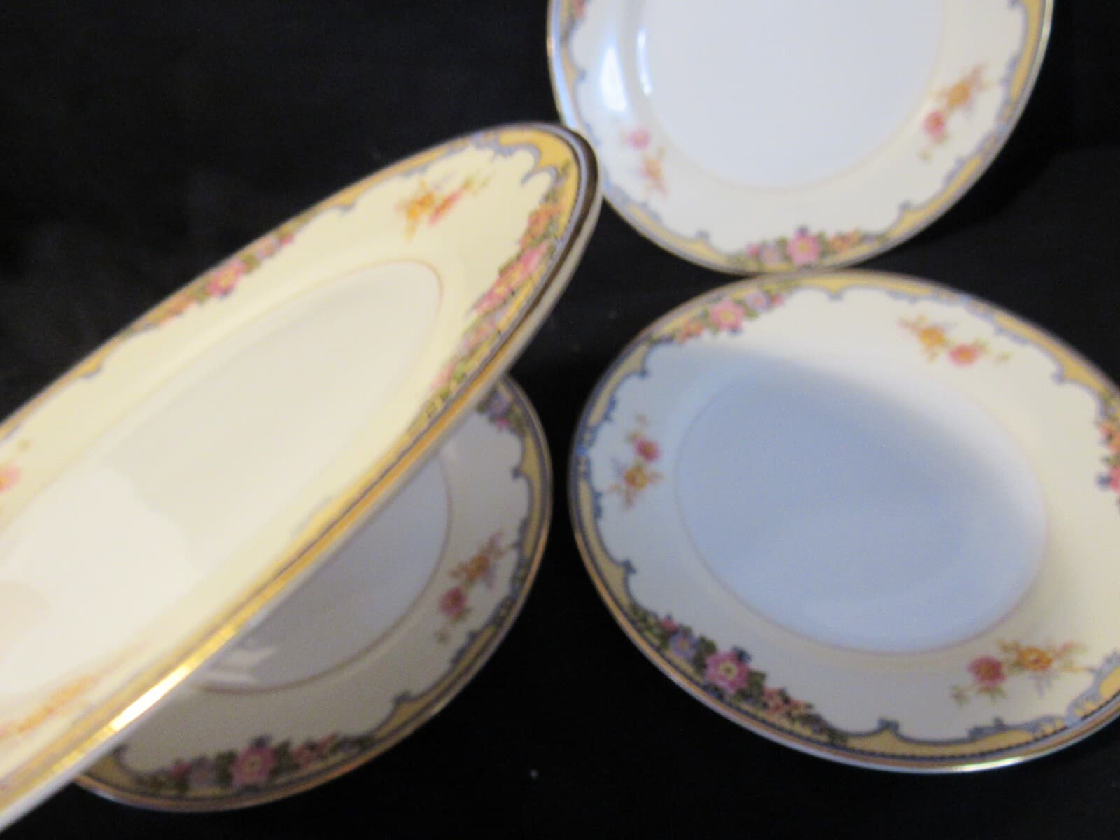 3 Vintage NORITAKE OXFORD Dessert Plates i94K - Thumbnail 4