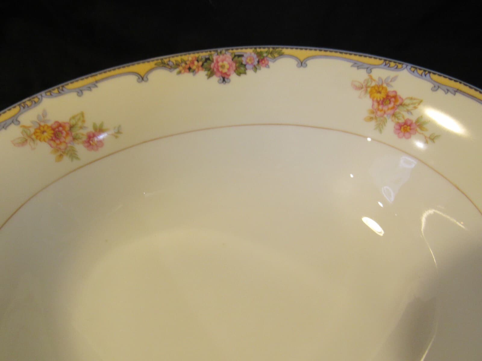 Vintage Noritake Oxford Pattern Vegetable Bowls W/Handles 10.5" x 8" i92K - Thumbnail 4
