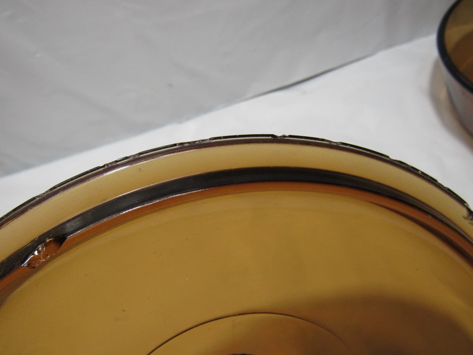 Pyrex Casserole Dish Corning Vision Amber Brown With Lid 8" (T36J) - Thumbnail 7