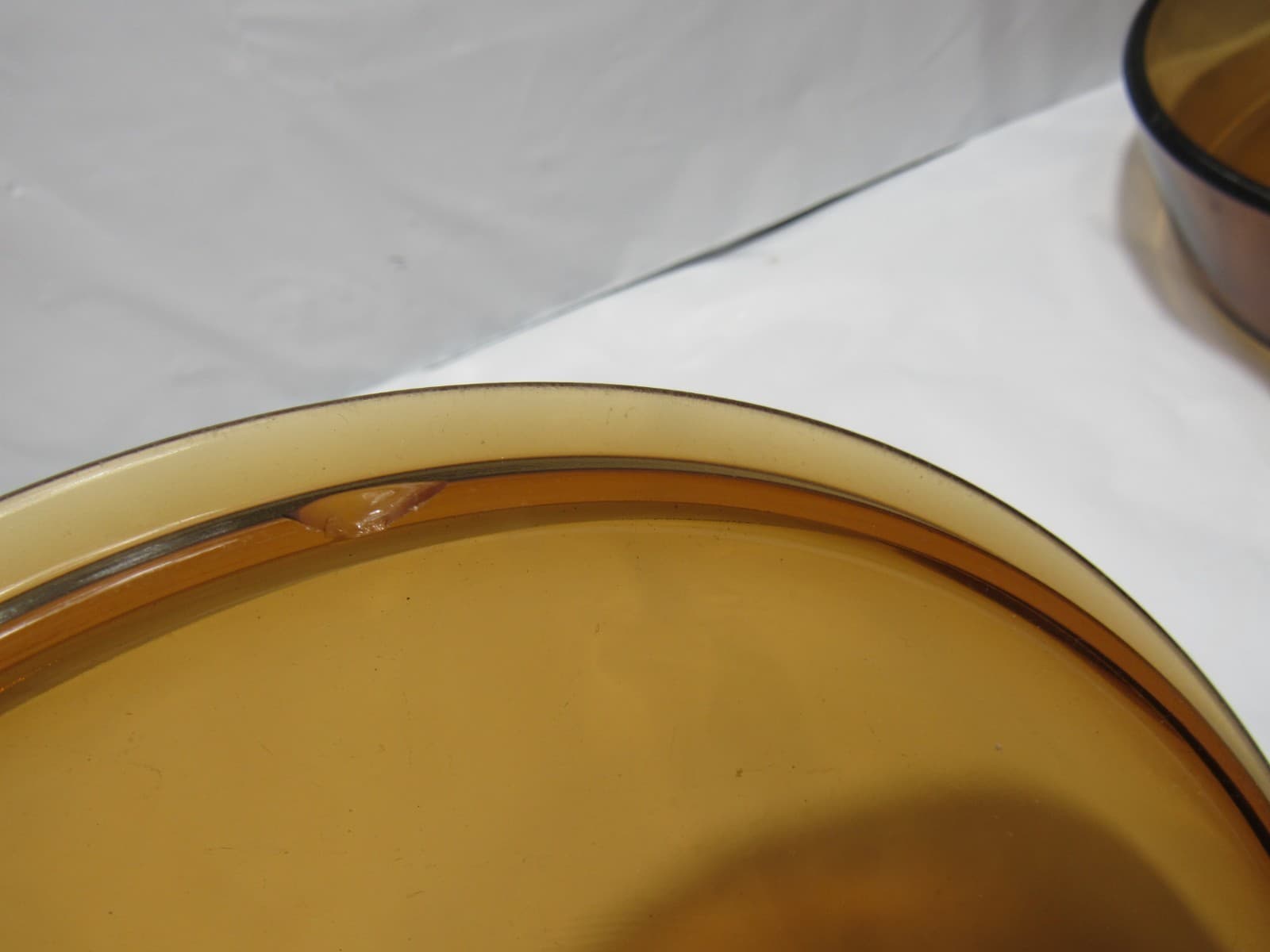 Pyrex Casserole Dish Corning Vision Amber Brown With Lid 8" (T36J) - Thumbnail 8