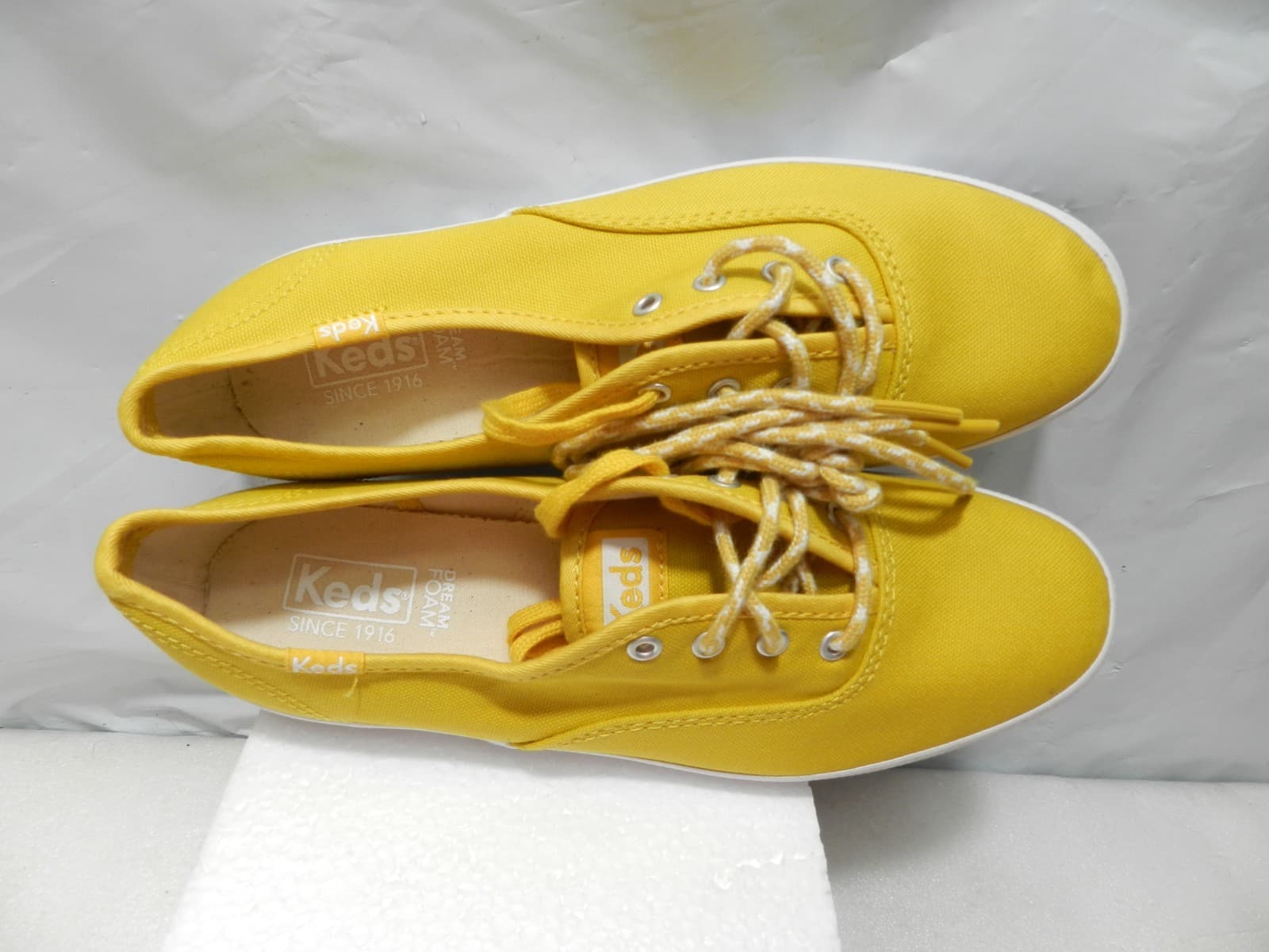 Keds Womens Canvas Yellow Dream Foam Sneakers Size 8 WF63138 (L69M) - Thumbnail 4