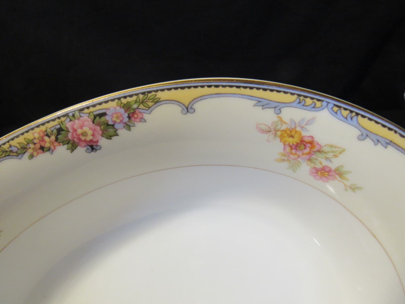 Vintage Noritake Oxford Pattern Vegetable Bowls W/Handles 10.5" x 8" i92K - Thumbnail 3