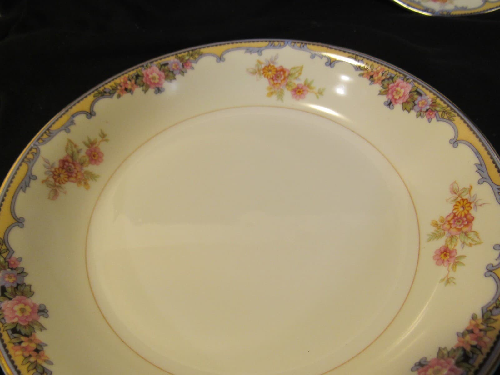 2 Vintage Noritake Oxford pattern 7 1/2" Soup bowl J2K - Thumbnail 3