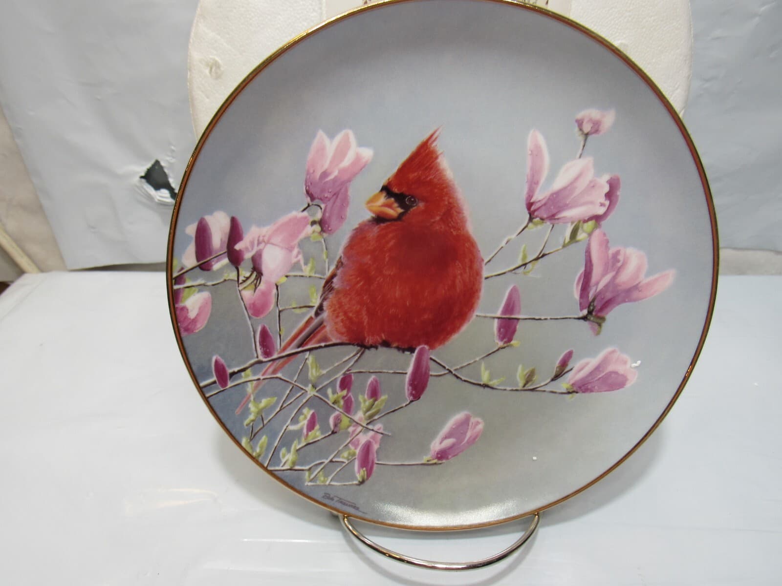 8 Danbury Mint Collector Plate Cardinals for All Seasons -Bob Travers (O40M) - Thumbnail 11