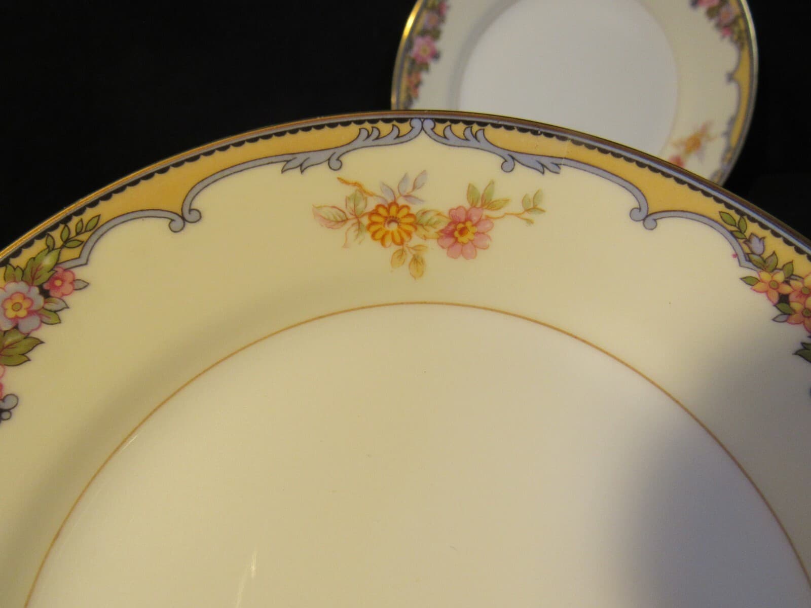 4 Vintage NORITAKE OXFORD Dessert Plates Plates i93K - Thumbnail 2