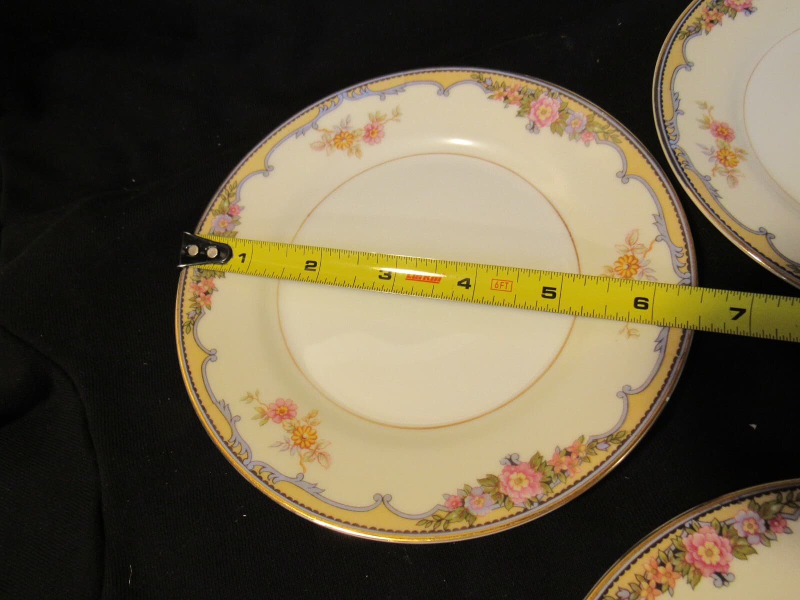 4 Vintage NORITAKE OXFORD Dessert Plates Plates i93K - Thumbnail 6